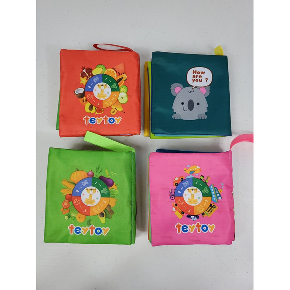 teytoy My First Soft Book Nontoxic Fabric Baby Cloth Books Early Education - Picture 2 of 10